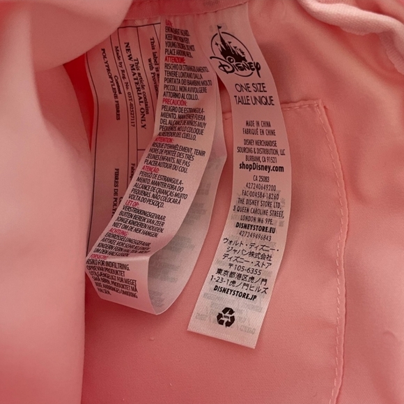 DISNEY Animators Collection Aurora Suede Pink Small Purse Bag with flowers - Picture 8 of 8